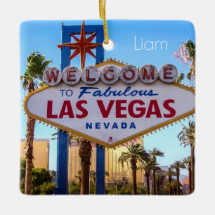 Ornement En Céramique Las Vegas personnalisé sur mesure