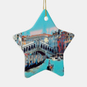 Ornement En Céramique ldp VENICE - gondolas - rialto - (Droite)