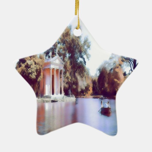 Ornement En Céramique ldp VILLA BORGHESE GARDENS - Rome - (Dos)