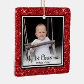 Ornement En Céramique Le 1er Noël de bébé (Droite)