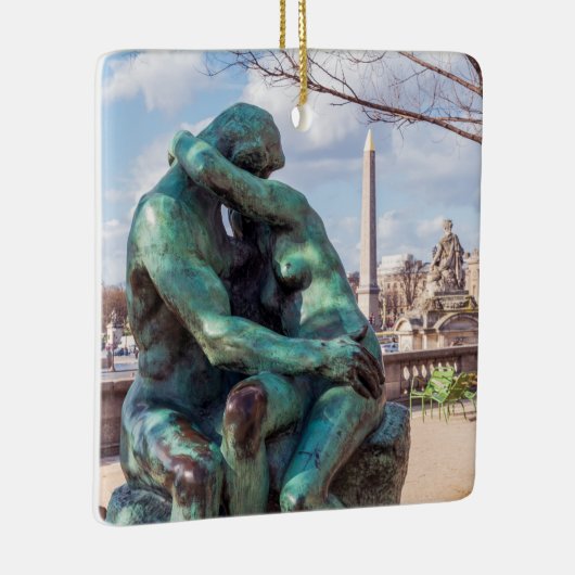 Ornement En Céramique Le baiser d'Auguste Rodin aux Tuileries, Paris (Droite)