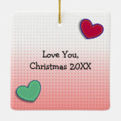 Ornement En Céramique Le baiser | Noël (Dos)