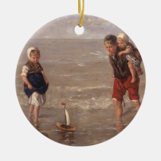 Ornement En Céramique Le bateau de jouet (Devant)