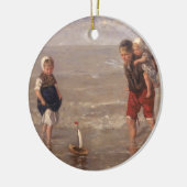 Ornement En Céramique Le bateau de jouet (Gauche)