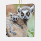 Ornement En Céramique Le bébé Lemur de Ring-Tailed (Gauche)