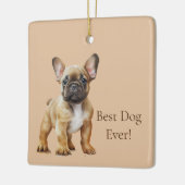 Ornement En Céramique Le bonheur est un chien (Gauche)