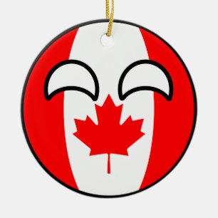 Ornement En Céramique Le Canada Geeky tendant drôle Countryball