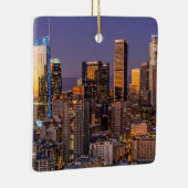 Ornement En Céramique Le centre de Los Angeles à Twilight, (Droite)