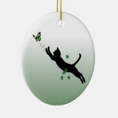 Ornement En Céramique Le chat et le papillon (Droite)