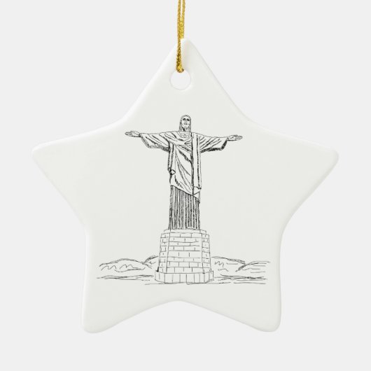 Ornement En Céramique le Christ le rédempteur (Devant)