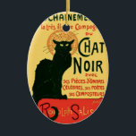 Ornement En Céramique Le Conversation Noir Art Nouveau Vintage<br><div class="desc">Annonce pour Le Conversation Noir Cafe, Paris, c.1896 Le théophile Alexandre Steinlen (1859 - 1923) est un artiste suisse qui s’immerge dans l’univers avant-gardiste du Noir Café Conversation après son déménagement dans la partie bohème de Montmartre à Paris. À Paris, il a créé plus de 400 illustrations Art nouveau, ainsi...</div>