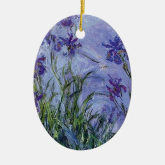 Ornement En Céramique le cru fleurit lilac-irises-1917 monet.