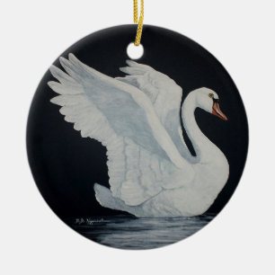 Ornement En Céramique Le cygne