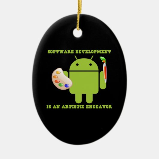 Ornement En Céramique Le développement de logiciel est un effort (Devant)