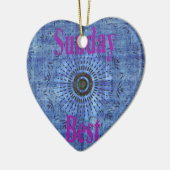 Ornement En Céramique Le dimanche (Gauche)