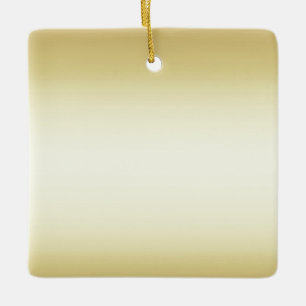 Ornement En Céramique Le double brillant brillant d'or a dégrossi