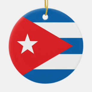 Ornement En Céramique Le drapeau du Cuba