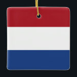 Ornement En Céramique Le drapeau Pays-Bas (néerlandais)<br><div class="desc">Produits World Flag personnalisables - N'hésitez pas à ajouter votre propre texte.</div>