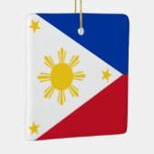 Ornement En Céramique Le drapeau philippin (Droite)