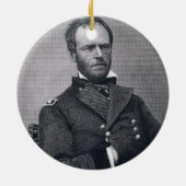 Ornement En Céramique Le Général William Tecumseh Sherman, gravé après a (Dos)