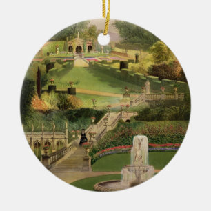 Ornement En Céramique Le jardin du côté de colline, château Combe, de