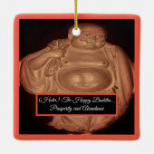 Ornement En Céramique Le joyeux Bouddha (Dos)