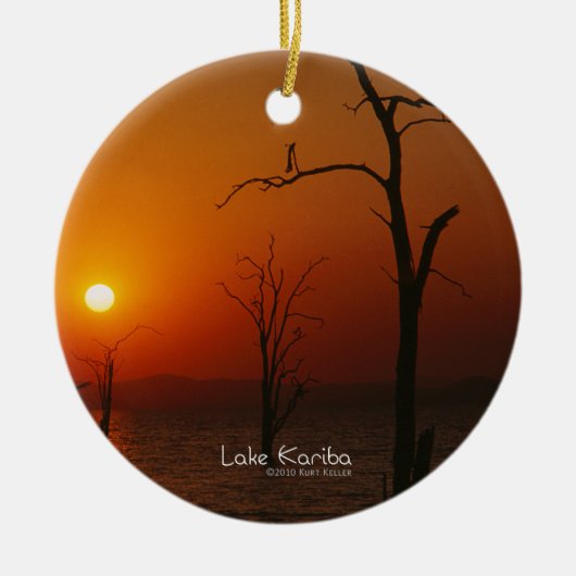 Ornement En Céramique Le lac Kariba (Devant)