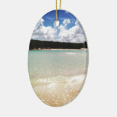 Ornement En Céramique Le Lagon Bleu (Gauche)