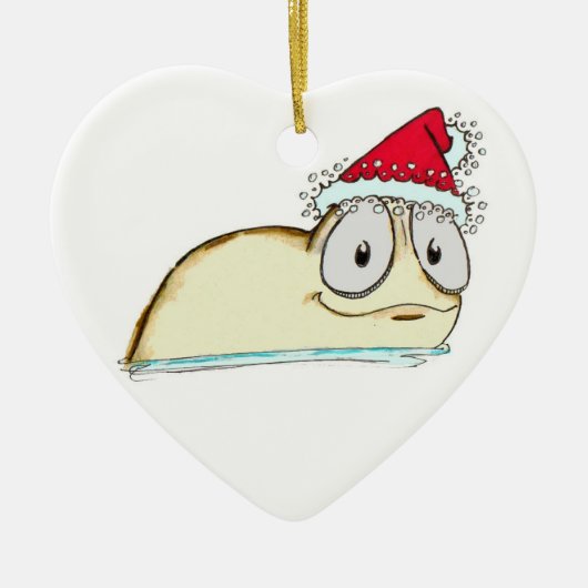 Ornement En Céramique Le lingot de Noël (Devant)