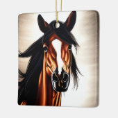 Ornement En Céramique Le Majestic Mustang - L'Esprit De Liberté (Gauche)