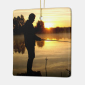 Ornement En Céramique Le matin du pêcheur (Gauche)