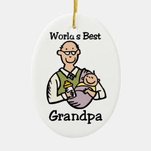 Ornement En Céramique Le meilleur grand-papa du monde ormanent