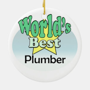 Ornement En Céramique Le Meilleur Plumber du monde