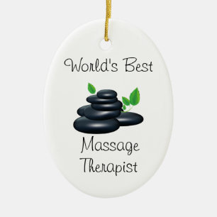 Ornement En Céramique Le meilleur thérapeute du massage du monde
