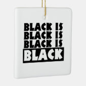 Ornement En Céramique Le noir est noir (Droite)