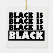 Ornement En Céramique Le noir est noir (Dos)