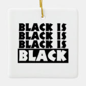 Ornement En Céramique Le noir est noir (Devant)