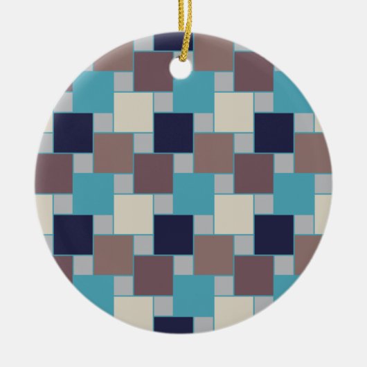 Ornement En Céramique Le paon sur la plage (Devant)