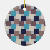 Ornement En Céramique Le paon sur la plage (Dos)