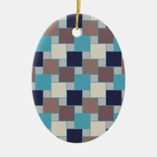 Ornement En Céramique Le paon sur la plage