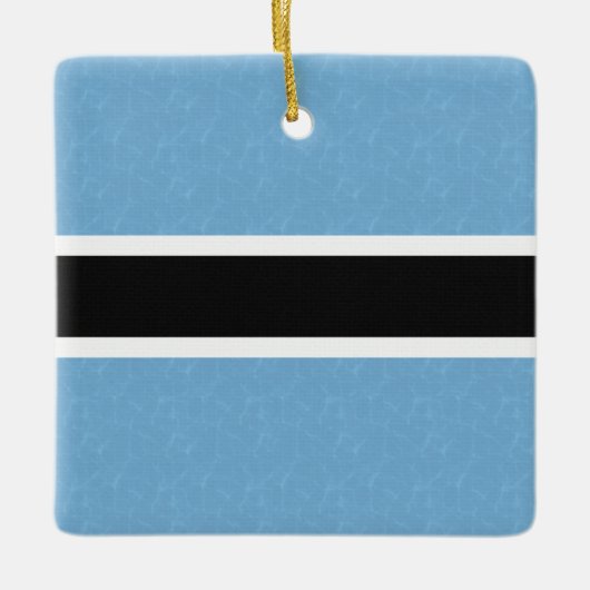 Ornement En Céramique Le Pavillon Du Botswana À L'Eau Chatoyante (Devant)