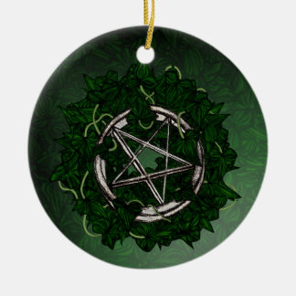 Ornement En Céramique Le Pentacle et l'Ivy