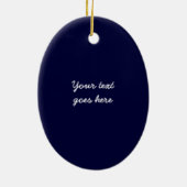 Ornement En Céramique Le Père Noël mignon et les pingouins (Dos)