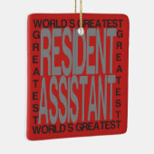 Ornement En Céramique Le plus grand assistant résident des mondes (Droite)