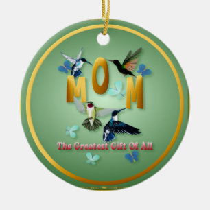 Ornement En Céramique Le plus grand cadeau de Mom_The de tous les