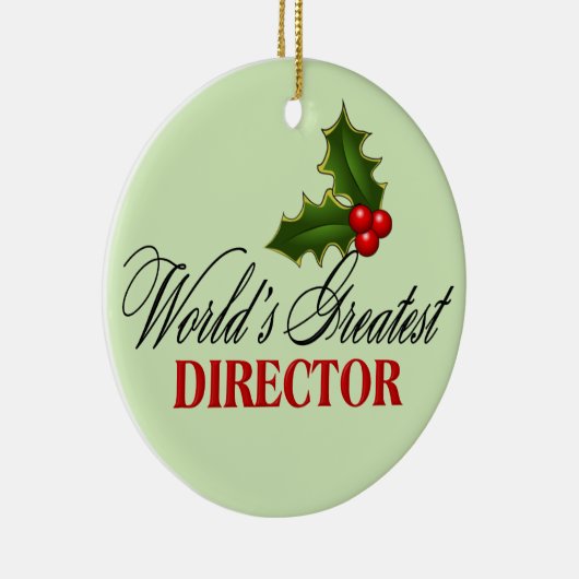 Ornement En Céramique Le plus grand directeur du monde (Droite)