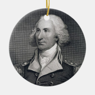Ornement En Céramique Le portrait du Général principal Philip Schuyler