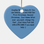 Ornement En Céramique Le premier Noël ÉCHOUENT ENSEMBLE l'ORNEMENT 2013 (Dos)