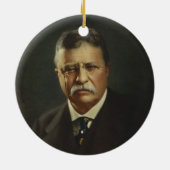 Ornement En Céramique Le Président Theodore Roosevelt par la (Dos)