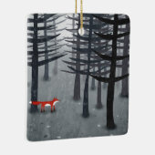 Ornement En Céramique Le renard et la forêt (Droite)